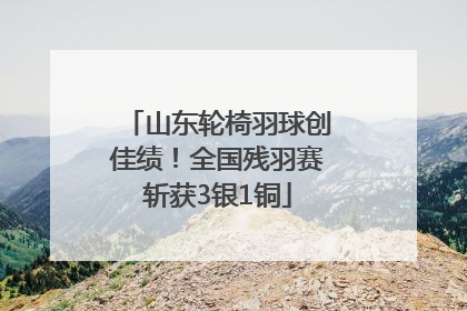 山东轮椅羽球创佳绩！全国残羽赛斩获3银1铜