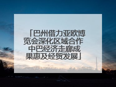 巴州借力亚欧博览会深化区域合作 中巴经济走廊成果惠及经贸发展