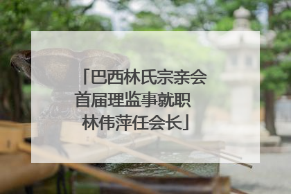 巴西林氏宗亲会首届理监事就职 林伟萍任会长