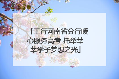 工行河南省分行暖心服务高考 托举莘莘学子梦想之光