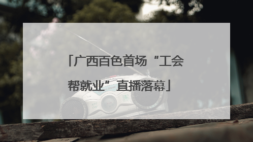 广西百色首场“工会帮就业”直播落幕