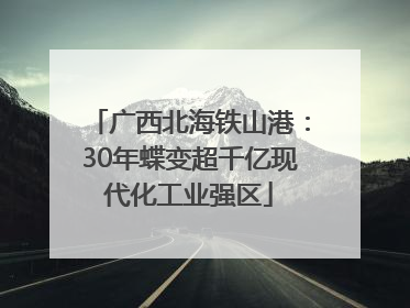 广西北海铁山港：30年蝶变超千亿现代化工业强区