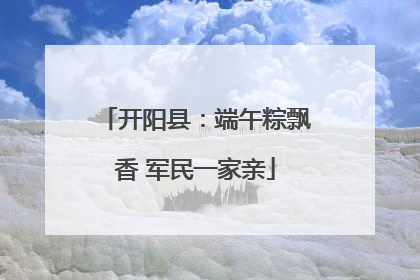 开阳县：端午粽飘香 军民一家亲