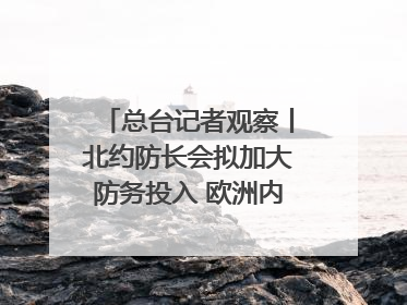 总台记者观察丨北约防长会拟加大防务投入 欧洲内部分歧难掩