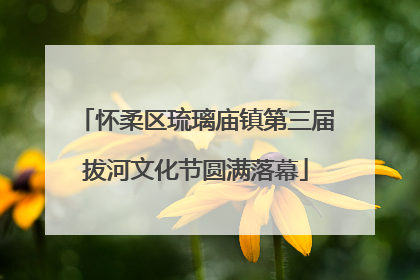 怀柔区琉璃庙镇第三届拔河文化节圆满落幕