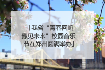 我省“青春回响 豫见未来”校园音乐节在郑州圆满举办