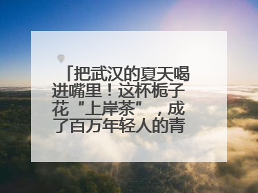 把武汉的夏天喝进嘴里！这杯栀子花“上岸茶”，成了百万年轻人的青春暗号