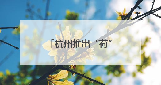 杭州推出“荷”主题公交 将西湖美景搬上车厢