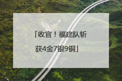 收官！福建队斩获4金7银9铜