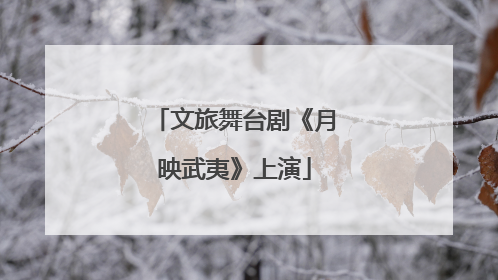 文旅舞台剧《月映武夷》上演