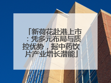 新荷花赴港上市：凭多元布局与质控优势，掘中药饮片产业增长潜能