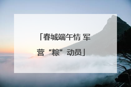 春城端午情 军营“粽”动员