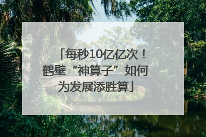 每秒10亿亿次！鹤壁“神算子”如何为发展添胜算