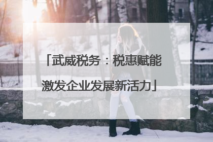 武威税务：税惠赋能 激发企业发展新活力