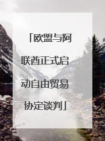 欧盟与阿联酋正式启动自由贸易协定谈判