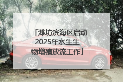 潍坊滨海区启动2025年水生生物增殖放流工作