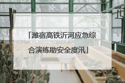 潍宿高铁沂河应急综合演练助安全度汛