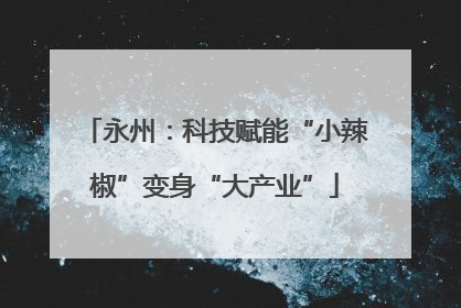 永州：科技赋能“小辣椒”变身“大产业”