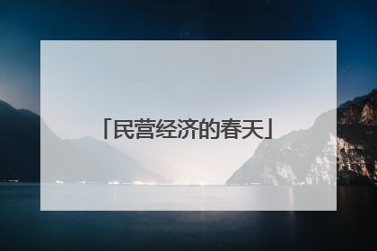 民营经济的春天