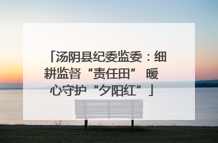汤阴县纪委监委：细耕监督“责任田” 暖心守护“夕阳红”