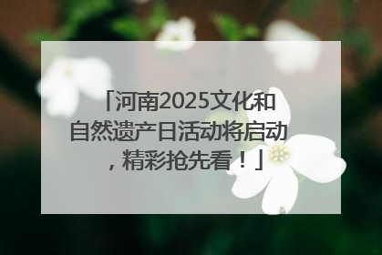 河南2025文化和自然遗产日活动将启动，精彩抢先看！