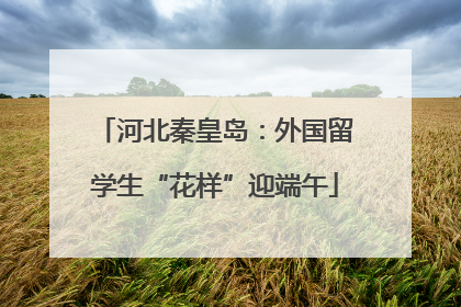 河北秦皇岛：外国留学生“花样”迎端午