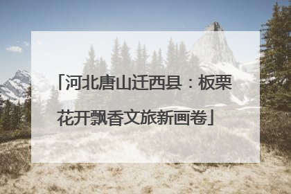 河北唐山迁西县：板栗花开飘香文旅新画卷