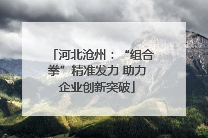 河北沧州：“组合拳”精准发力 助力企业创新突破