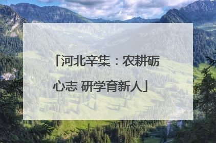 河北辛集：农耕砺心志 研学育新人
