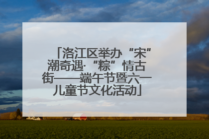洛江区举办“宋”潮奇遇·“粽”情古街——端午节暨六一儿童节文化活动