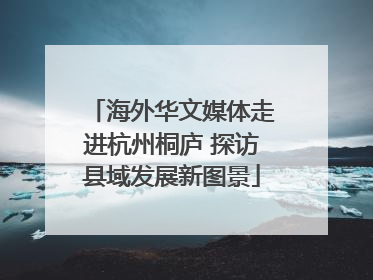 海外华文媒体走进杭州桐庐 探访县域发展新图景