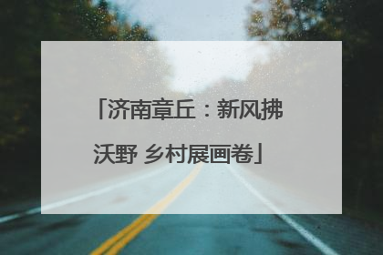 济南章丘：新风拂沃野 乡村展画卷