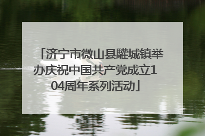 济宁市微山县驩城镇举办庆祝中国共产党成立104周年系列活动