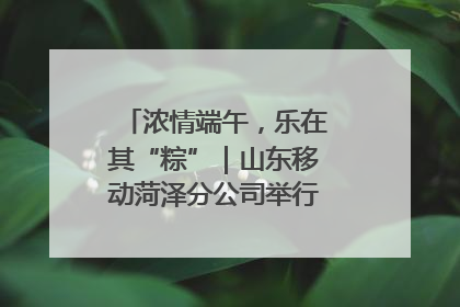 浓情端午，乐在其“粽”｜山东移动菏泽分公司举行端午节主题活动