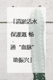 清淤活水保灌溉 畅通“血脉”助振兴