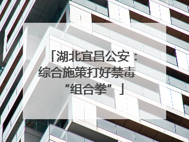 湖北宜昌公安：综合施策打好禁毒“组合拳”