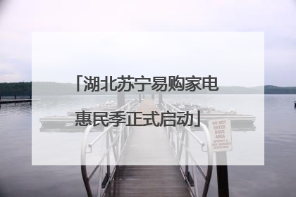 湖北苏宁易购家电惠民季正式启动