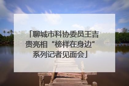 聊城市科协委员王吉贵亮相“榜样在身边”系列记者见面会