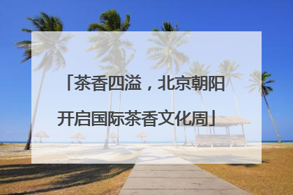 茶香四溢，北京朝阳开启国际茶香文化周