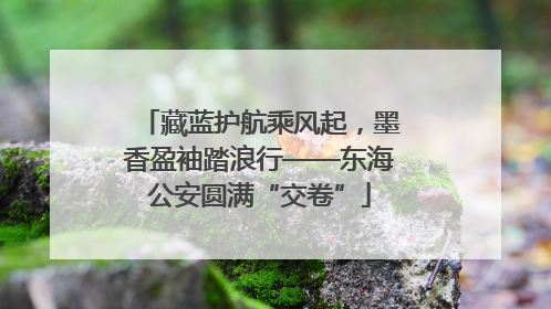 藏蓝护航乘风起，墨香盈袖踏浪行——东海公安圆满“交卷”