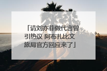请刘亦菲做代言曾引热议 阿布扎比文旅局官方回应来了