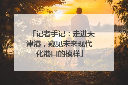 记者手记：走进天津港，窥见未来现代化港口的模样