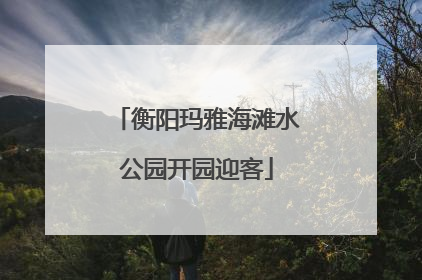 衡阳玛雅海滩水公园开园迎客