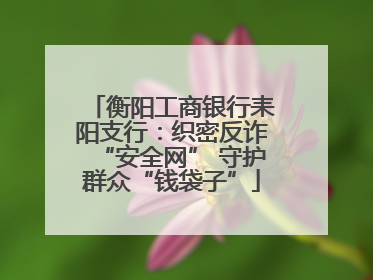 衡阳工商银行耒阳支行：织密反诈“安全网” 守护群众“钱袋子”
