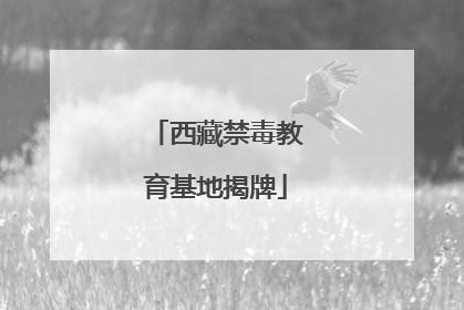 西藏禁毒教育基地揭牌