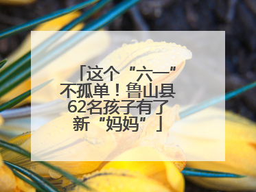 这个“六一”不孤单！鲁山县62名孩子有了新“妈妈”