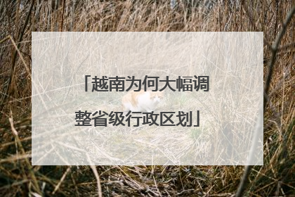 越南为何大幅调整省级行政区划