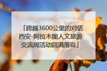 跨越3600公里的对话 西安-阿拉木图人文旅游交流周活动圆满落幕