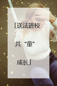 送法进校 共“童”成长