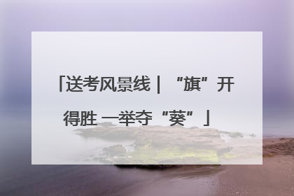 送考风景线｜“旗”开得胜 一举夺“葵”